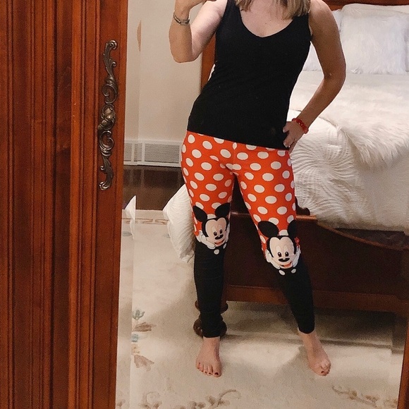 HOST PICK 4/10! Minnie Mouse stretch skinny pants - Picture 2 of 8